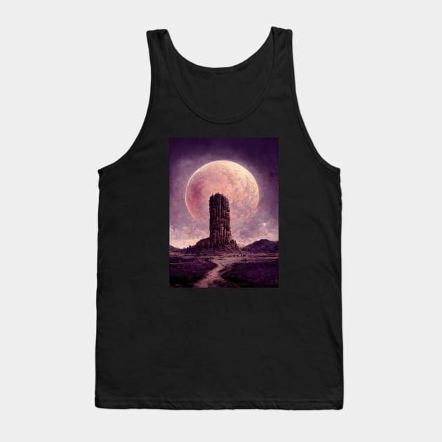 Tower of the Necromancer Tank Top by Tim Molloy Art